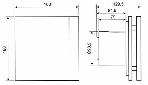 Вентилятор Soler & Palau Silent Design 100 CRZ 4C Sky Blue (таймер)